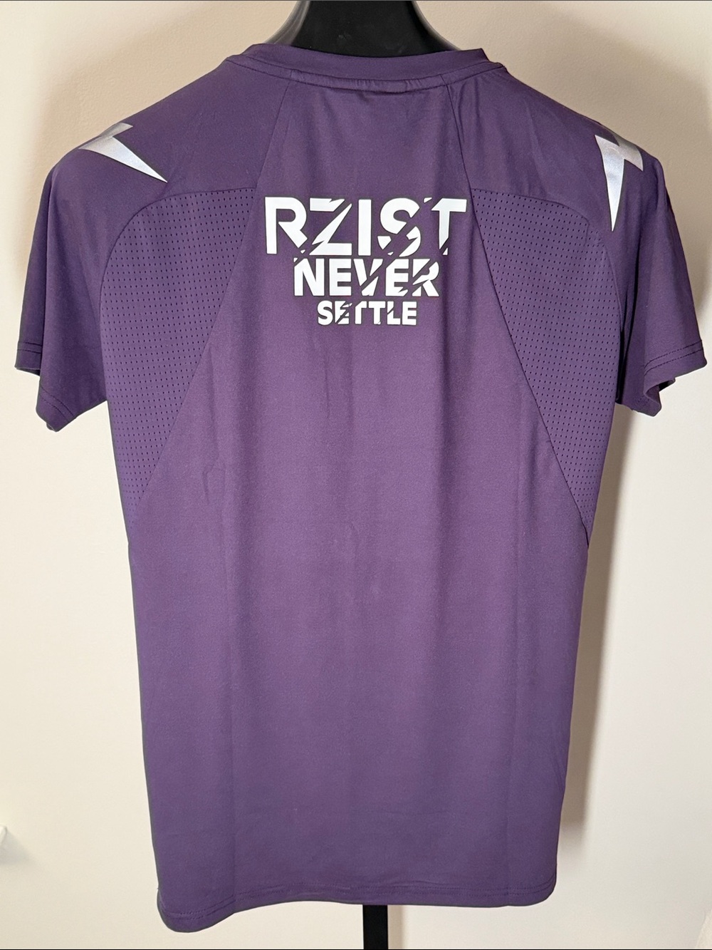 Men’s RZIST Purple Performance Tee - Picture 6 of 6